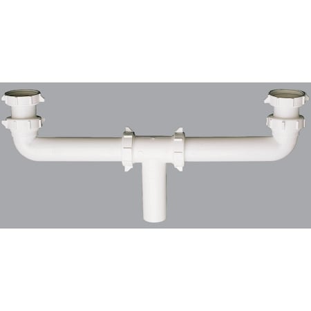 All-Source 1-1/2 In. x 16 In. Plastic Direct Center Outlet Waste 494992